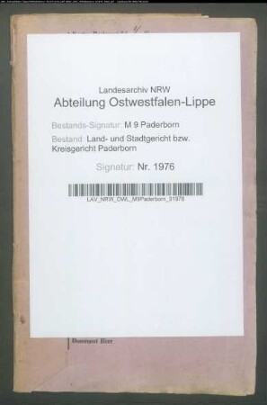 Erblasser: Diederich, Theresia, geb. Krewet; Ehepartner: Diederich, Carl: