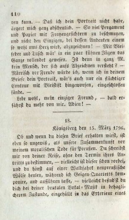 18. Königsberg den 15. März 1796.