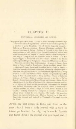 Chapter II. Historical sketches of Burma
