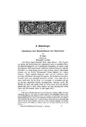 Idealismus und Materialismus der Geschichte : (Fortsetzung)
