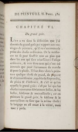 Chapitre VI. Du grand goût