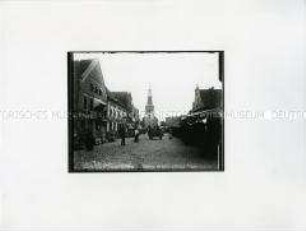 Marktplatz und Jakobikirche in Insterburg