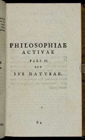 Pars II. Seu Ius Naturae