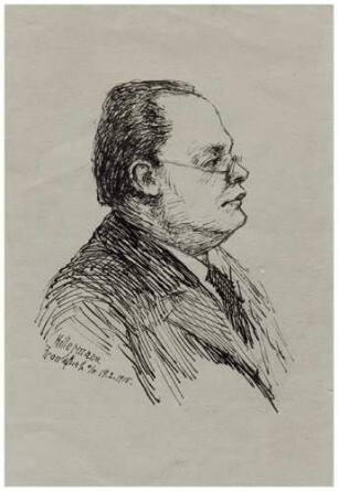 Federzeichnung Max Reger