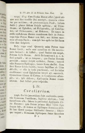 §. IV. Corollarium.