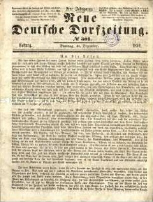 Neue deutsche Dorfzeitung. 2/3. Jg. 1850/51