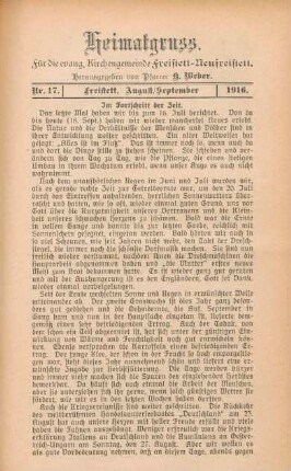 17.1916: Heimatgruß