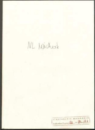 Heydt, [Eduard] von der, Legationsrat an der Deutschen Gesandtschaft in Den Haag, Schriftwechsel mit Wichert