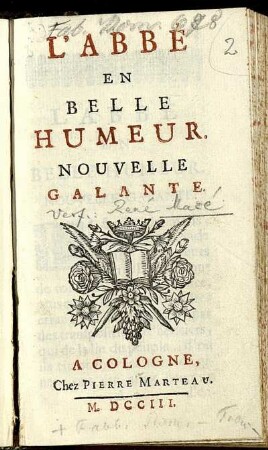 L' Abbé En Belle Humeur : Nouvelle Galante