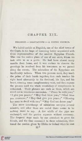 Chapter XIX: Negadeh – Salutations – A Coptic church