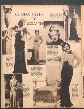 De una fiesta de elegantes [Fotografías]