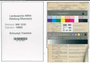 Entnazifizierung Friedrich Schrumpf , geb. 02.01.1918 (Bergmann)