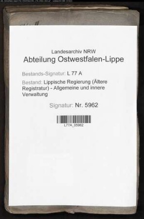 Anstellung der Amtschirurgen im Distrikt Salzuflen, Bd. 2