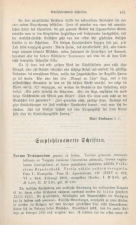 451-469 Empfehlenswerthe Schriften