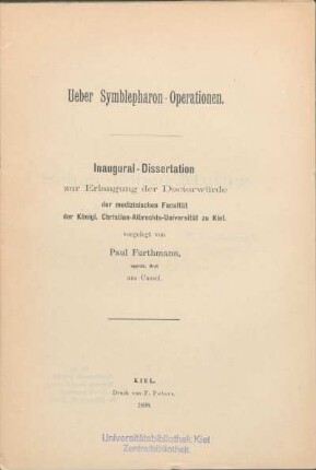 Ueber Symblepharon-Operationen
