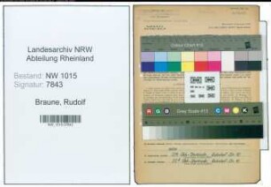 Entnazifizierung Rudolf Braune , geb. 08.12.1889 (Ingenieur)