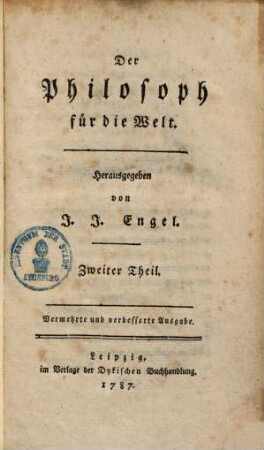 Der Philosoph für die Welt, 2