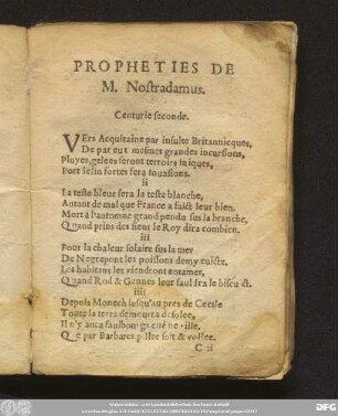 Centurie seconde.