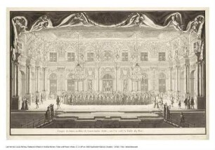 Festsaal des Palais im Großen Garten beim Venusfest 1719