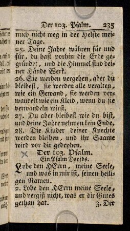 235-243, Der 103. - 104. Psalm