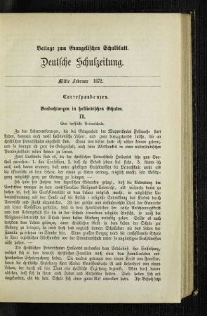 Beobachtungen in holländischen Schulen : II.