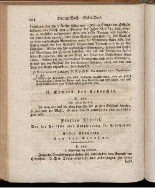 Fünftes Kapitel.Von der Annahme oder Ausschlagung der Erbschaften