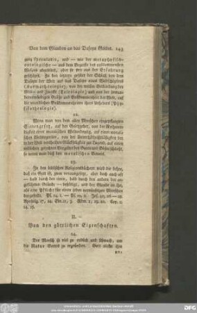 II. Von den göttlichen Eigenschaften.