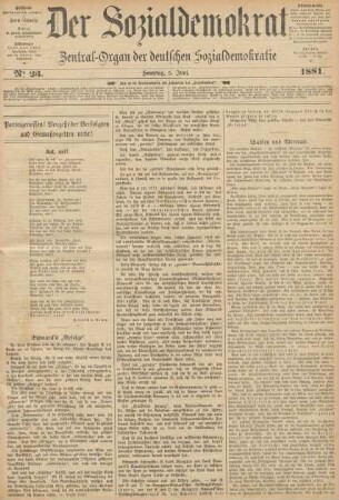 No 23. Sonntag, 5. Juni. 1881.