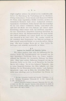 § 3. Gegensatz des Deutschen und Römischen Rechtes.
