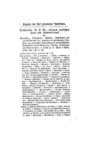 Anzeige für das gesammte Publikum