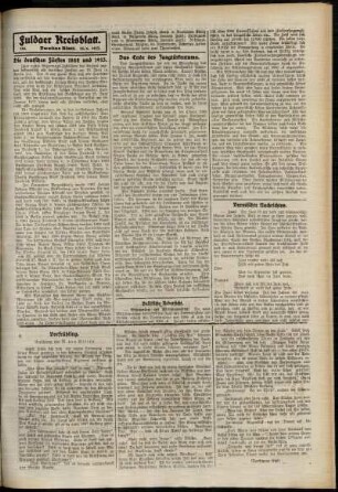 Zweite Ausgabe vom Freitag, den 13. Juni 1913.