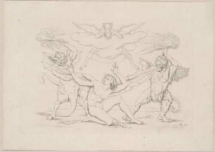 Fantasien, Blatt 5: Des Genius’ Geißelung (Des Genius’ Leiden)