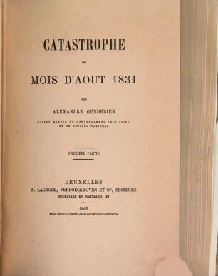 Catastrophe du mois d'aout 1831, 1