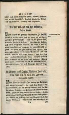 All Artigkel auff Hertzog Ulrichen Lauttende, söllen fürter auff die Herrn von Osterreich verstannden werden