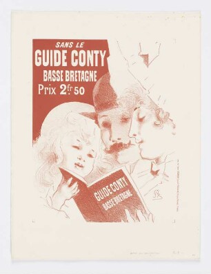 Ne voyagez jamais sans les guides conty, Plakatentwurf