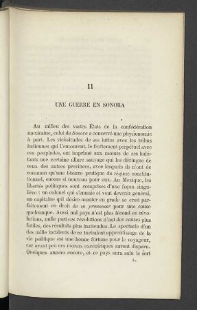 II Une Guerre En Sonora