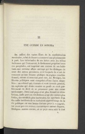 II Une Guerre En Sonora