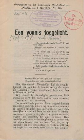 Een vonnis toegelicht