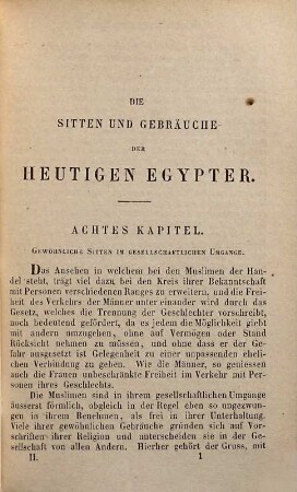 Sitten und Gebräuche der heutigen Egypter, 2