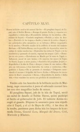 Capítulo XLVI. Nueva brillante acción del coronel Arolas. - ...