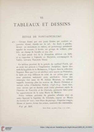VI Tableaux et Dessins (Nr. 472 - 494)