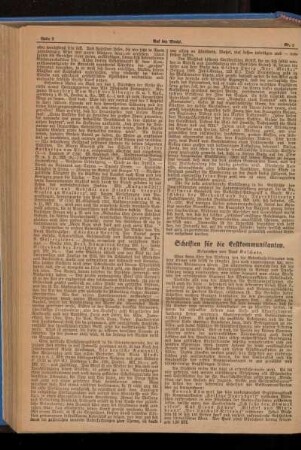 Schriften für die Erstkommunikanten