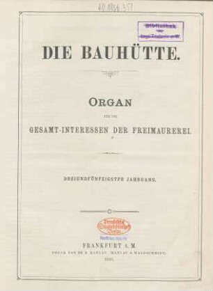 53. Jahrgang: Die Bauhütte