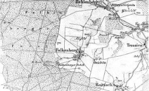 Trossin-Roitzsch. Topographische Karte vom Preußischen Staate, Blatt 230 Düben, 1855