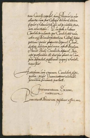 Juramentum Examinatorum.
