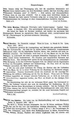 667-668, Heinrich von Fabrice, Die Lehre von der Kindesabtreibung und vom Kindesmord, 1905