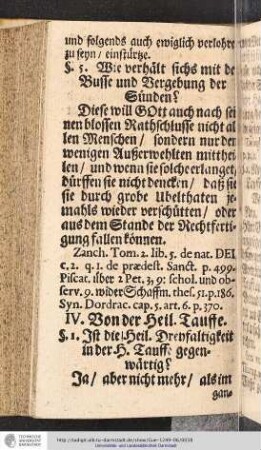 IV. Von der Heil. Taufe