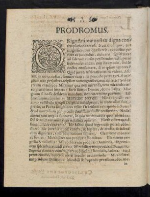 Prodromus.