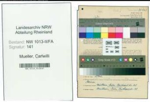 Entnazifizierung Carlwilli Mueller , geb. 04.07.1911 (Werbefachmann)