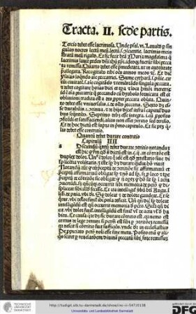 [A]d sciendum quantum debet durare contritio notandum est hic quod secundum quid supra dictum est in capitulo ii in contritione est duplex dolor...